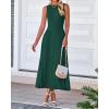 image:imageBTFBM Women Tank Midi Dress Summer Crewneck Sleeveless Pleated A Line Business Casual Formal Sweater Spring Dresses 2026Dark Green