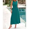 image:imageBTFBM Women Tank Midi Dress Summer Crewneck Sleeveless Pleated A Line Business Casual Formal Sweater Spring Dresses 2026Lake Blue