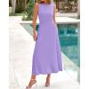 image:imageBTFBM Women Tank Midi Dress Summer Crewneck Sleeveless Pleated A Line Business Casual Formal Sweater Spring Dresses 2026Purple
