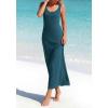 image:imageBTFBM Womens Summer Tank Dress 2026 Sleeveless Scoop Neck Boho Sundress Satin Loose Flowy Party Beach DressesDark Blue