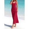 image:imageBTFBM Womens Summer Tank Dress 2026 Sleeveless Scoop Neck Boho Sundress Satin Loose Flowy Party Beach DressesRed