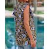 image:imageBTFBM Womens Tops Dressy Casual 2026 Spring Summer Shirts Boho Floral V Neck Ruffle Cap Sleeve Business Work BlousesFloral Blue