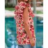 image:imageBTFBM Womens Tops Dressy Casual 2026 Spring Summer Shirts Boho Floral V Neck Ruffle Cap Sleeve Business Work BlousesFloral Orange Pink Red