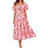 Floral Pink Red