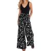 Floral Black White