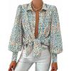 Floral Blue White
