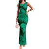 Floral Dark Green