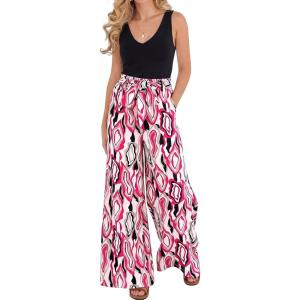 image:imageBTFBM Two Piece Sets For Women Summer 2026 Spring Outfits Casual Sleeveless Wide Leg Pants Sets Beach Vacation ClothesFloral White Rose Red