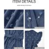image:imageBTFBM Boho Dresses for Women 2026 Summer Fashion Cap Sleeve Swiss Dot Flowy Ruffle Beach Wedding Cocktail Maxi DressBlue
