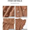 image:imageBTFBM Boho Dresses for Women 2026 Summer Fashion Cap Sleeve Swiss Dot Flowy Ruffle Beach Wedding Cocktail Maxi DressKhaki