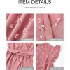 image:imageBTFBM Boho Dresses for Women 2026 Summer Fashion Cap Sleeve Swiss Dot Flowy Ruffle Beach Wedding Cocktail Maxi DressLight Pink