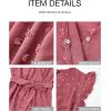 image:imageBTFBM Boho Dresses for Women 2026 Summer Fashion Cap Sleeve Swiss Dot Flowy Ruffle Beach Wedding Cocktail Maxi DressPink
