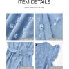 image:imageBTFBM Boho Dresses for Women 2026 Summer Fashion Cap Sleeve Swiss Dot Flowy Ruffle Beach Wedding Cocktail Maxi DressSky Blue