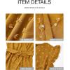 image:imageBTFBM Boho Dresses for Women 2026 Summer Fashion Cap Sleeve Swiss Dot Flowy Ruffle Beach Wedding Cocktail Maxi DressYellow