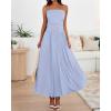 image:imageBTFBM Summer Maxi Dresses for Women 2026 Strapless Ruched Tube Top Beach Vacation Spring Wedding Guest Dress PocketsLight Blue