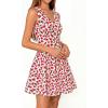 image:imageBTFBM Womens Summer Dresses 2026 Spring Casual Sleeveless Floral Knit Flowy ALine Mini Dress Pockets Beach SundressFloral Beige Red