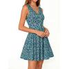 image:imageBTFBM Womens Summer Dresses 2026 Spring Casual Sleeveless Floral Knit Flowy ALine Mini Dress Pockets Beach SundressFloral Blue Green