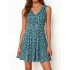 image:imageBTFBM Womens Summer Dresses 2026 Spring Casual Sleeveless Floral Knit Flowy ALine Mini Dress Pockets Beach SundressFloral Blue Green