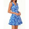 image:imageBTFBM Womens Summer Dresses 2026 Spring Casual Sleeveless Floral Knit Flowy ALine Mini Dress Pockets Beach SundressFloral Light Blue Blue