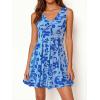 image:imageBTFBM Womens Summer Dresses 2026 Spring Casual Sleeveless Floral Knit Flowy ALine Mini Dress Pockets Beach SundressFloral Light Blue Blue