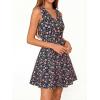 image:imageBTFBM Womens Summer Dresses 2026 Spring Casual Sleeveless Floral Knit Flowy ALine Mini Dress Pockets Beach SundressFloral Navy Blue Multi
