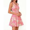 image:imageBTFBM Womens Summer Dresses 2026 Spring Casual Sleeveless Floral Knit Flowy ALine Mini Dress Pockets Beach SundressFloral Pink Beige
