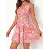 image:imageBTFBM Womens Summer Dresses 2026 Spring Casual Sleeveless Floral Knit Flowy ALine Mini Dress Pockets Beach SundressFloral Pink Beige