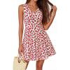 Floral Beige Red