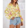 image:imageBTFBM Blouses for Women Dressy Casual Floral Summer Boho Tops V Neck Lightweight Long Sleeve Shirts Spring Clothes 2026Floral Yellow