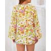 image:imageBTFBM Blouses for Women Dressy Casual Floral Summer Boho Tops V Neck Lightweight Long Sleeve Shirts Spring Clothes 2026Floral Yellow