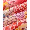 image:imageBTFBM Blouses for Women Dressy Casual Floral Summer Boho Tops V Neck Lightweight Long Sleeve Shirts Spring Clothes 2026Multicolor Red