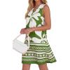 image:imageBTFBM Casual Summer Dresses for Women 2026 Spring Sleeveless Boho Floral Tank Mini Sun Dress Beach Vacation SundressesFloral White Green