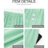 image:imageBTFBM Striped Boxer Shorts for Women 2026 Spring Summer Y2k Vacation Beach Bottoms Lounge Sleep Pajama PJ Pants ClothesGreen White