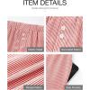 image:imageBTFBM Striped Boxer Shorts for Women 2026 Spring Summer Y2k Vacation Beach Bottoms Lounge Sleep Pajama PJ Pants ClothesRed White