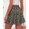 image:imageBTFBM Summer Skirts for Women 2026 Floral High Waist Shorts Underneath Boho Tiered Flowy Tennis Skorts Casual Mini SkirtFloral Black