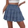 image:imageBTFBM Summer Skirts for Women 2026 Floral High Waist Shorts Underneath Boho Tiered Flowy Tennis Skorts Casual Mini SkirtFloral Blue Purple
