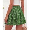 image:imageBTFBM Summer Skirts for Women 2026 Floral High Waist Shorts Underneath Boho Tiered Flowy Tennis Skorts Casual Mini SkirtFloral Green