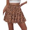 image:imageBTFBM Summer Skirts for Women 2026 Floral High Waist Shorts Underneath Boho Tiered Flowy Tennis Skorts Casual Mini SkirtFloral Khaki Black