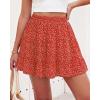 image:imageBTFBM Summer Skirts for Women 2026 Floral High Waist Shorts Underneath Boho Tiered Flowy Tennis Skorts Casual Mini SkirtFloral Red White
