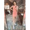 image:imageBTFBM Women Summer Dresses 2026 Sleeveless Tank Ruched Bodycon Sundresses for Women Party Beach Mini Casual Spring DressPink