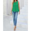 image:imageBTFBM Womens Tank Tops 2026 Summer Casual Sleeveless Button Down Shirts Embroidered Eyelet Blouse Beach Vacation ClothesGreen