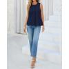 image:imageBTFBM Womens Tank Tops 2026 Summer Casual Sleeveless Button Down Shirts Embroidered Eyelet Blouse Beach Vacation ClothesNavy