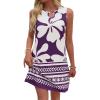 Floral White Purple
