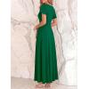image:imageBTFBM Formal Dresses for Women Summer Outfits V Neck Ruffle Sleeve A Line Maxi Elegant Cocktail Wedding Guest Dress 2026Green