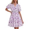 Floral White Purple
