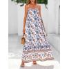 image:imageBTFBM Casual Women Summer Maxi Dresses 2026 Loose Sleeveless Sundress Spaghetti Strap Boho Long Dress VacationLight Orange