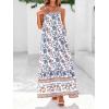 image:imageBTFBM Casual Women Summer Maxi Dresses 2026 Loose Sleeveless Sundress Spaghetti Strap Boho Long Dress VacationLight Orange