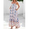 image:imageBTFBM Casual Women Summer Maxi Dresses 2026 Loose Sleeveless Sundress Spaghetti Strap Boho Long Dress VacationLight Orange
