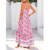 image:imageBTFBM Casual Women Summer Maxi Dresses 2026 Loose Sleeveless Sundress Spaghetti Strap Boho Long Dress VacationPink