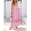 image:imageBTFBM Casual Women Summer Maxi Dresses 2026 Loose Sleeveless Sundress Spaghetti Strap Boho Long Dress VacationPink